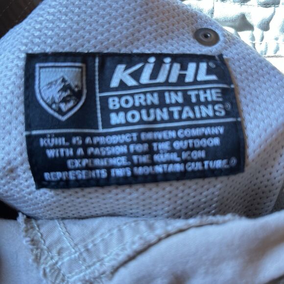 Lot Of 3 Kuhl Men's Outdoor Hiking Shorts Sz. 36x9 Inseam Beige Maroon - Picture 4 of 15